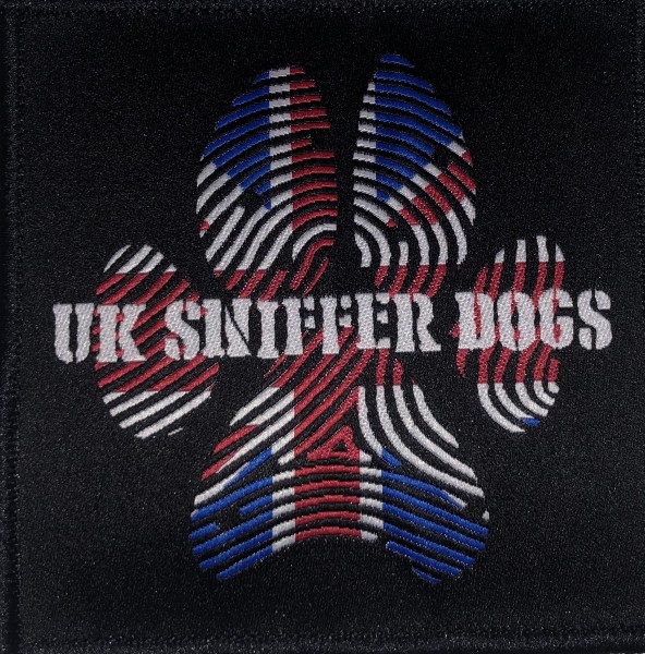 UK Sniffer Dogs Iron on Badge